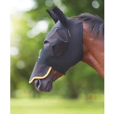 Image of Shires Flymask Pro Stretch with nose