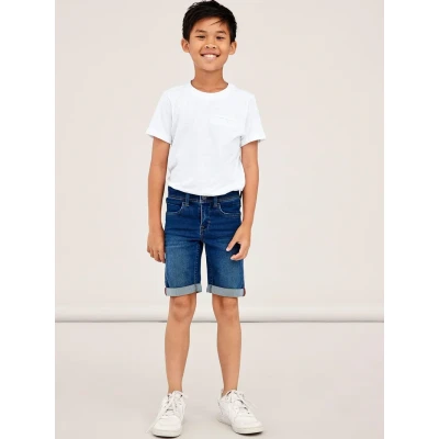 Image of Name it Nkmsofus denim shorts for kids, Size: 5y, Medium blue