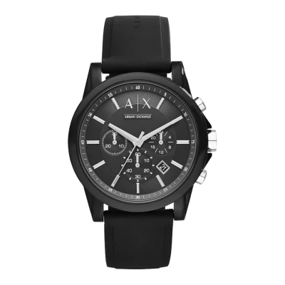 Image of Armani Exchange Watch, Men&#039;s, Size: One Size, Schwarz
