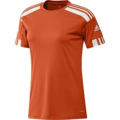 Image of adidas Performance Squadra 21 Sports Tshirt, Women&#039;s, Size: XS, Team orange/white
