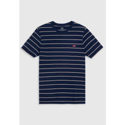 Image of Levi&#039;s Original TEE Print Tshirt, Men&#039;s, Size: Medium, Indigo dark