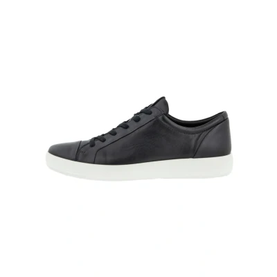 Image of ECCO SOFT 7 Trainers, Men&#039;s, Size: 7.5, Black Leather