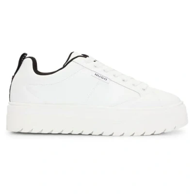 Image of HUGO Lyssa Trainers, Women&#039;s, Size: 9, White High quality imitation leather