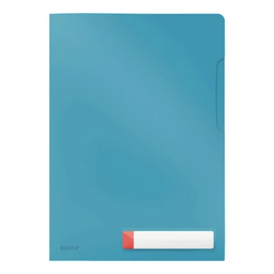 Image of Leitz A4 Privacy Folder, 40 Sheet Capacity, Pack of 3, Cosy Range, Calm Blue, 47080061