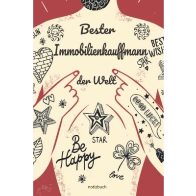 Image of Geschenk Immobilienkauffmann Notizbuch: Notizbuch als für den besten A5 / liniert 120 Seiten Tagebuch ... Mann zum Abschied Abschiedsgeschenk