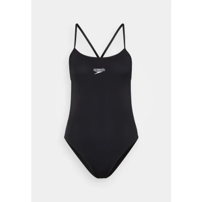 Image of Speedo Womens Endurance Thinstrap Swimsuit, Women&#039;s, Size: 34, Black