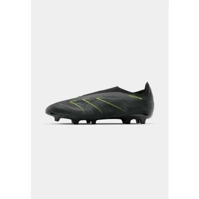 Image of adidas Unisex&#039;s Predator League Laceless Firm Multi Ground Football Boots, Core Black Carbon Lucid Lemon, 10.5 UK