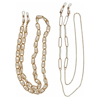 Image of Urban Classics 2 PACK Necklace goldcoloured, Men&#039;s, Size: One Size, Gold coloured
