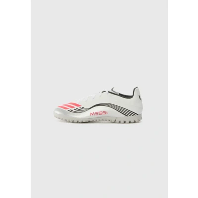 Image of adidas Performance F50 Messi CLUB TF Astro turf trainers White/lucid red/silvercoloured, Men&#039;s, Size: 6.5, red/silver/coloured shoes