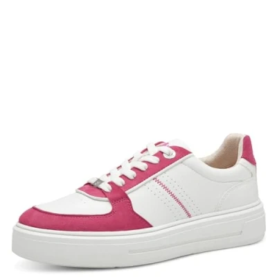 Image of s.Oliver Women&#039;s 5 23637 42 Sneaker, White Fuxia, 3.5 UK