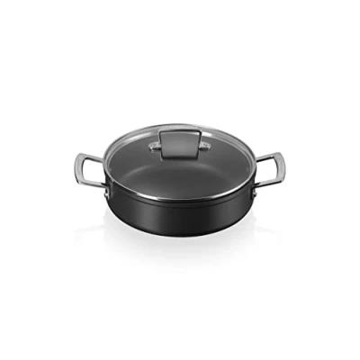 Image of Le Creuset Provencal sauté pan Sauteuse Les Forgées TNS ø 24 cm / 3.3 liters standard non stick coating Suitable for all Cooktops PFOA