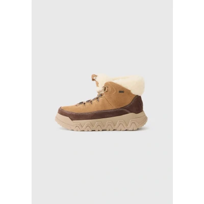 Image of UGG Women&#039;s Terretrail Cozy Lace Fashion Boot, Chestnut, 5 UK