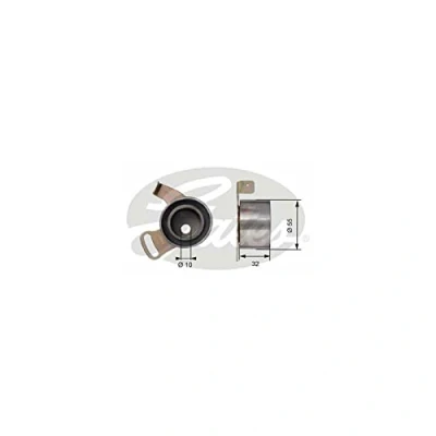 Image of Tensioner Pulley, timing belt GATES T41168