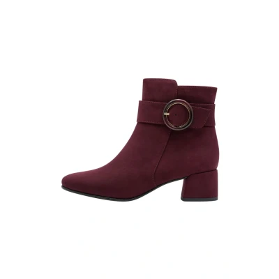 Image of Marco Tozzi Classic ankle boots, Women&#039;s, Size: 3, Mulberry shoes