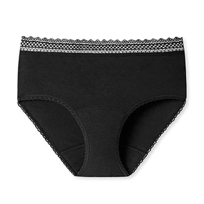 Image of Schiesser Period Panty 2 PACK underwear, Women&#039;s, Size: 8/10, Schwarz