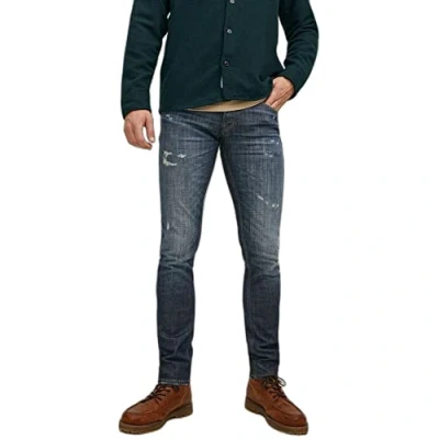 Image of Jack &amp; Jones Jjiglenn Jjcole Slim fit jeans, Men&#039;s, Size: 31x32, Blue denim