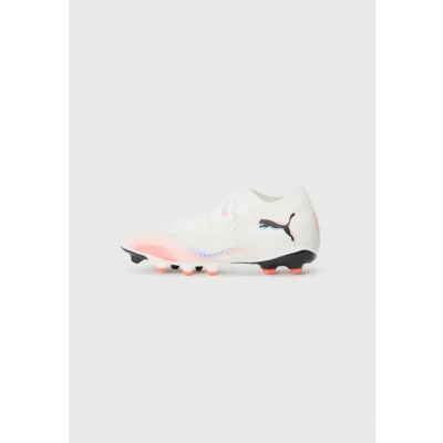 Image of Puma Unisex&#039;s Future 8 Match Fg/Ag Soccer Shoe, White Black Glowing Red, 9 UK