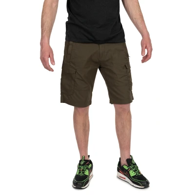 Image of Fox Collection LW Cargo Shorts Green &amp; Black XXL Fishing trousers