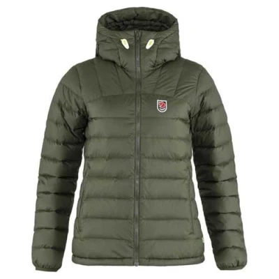 Image of FJALLRAVEN Women&#039;s Expedition Pack Down Hoodie W Sweatshirt, Deep Forest, S