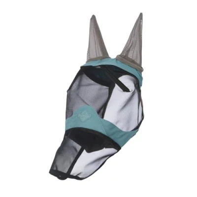 Image of LeMieux Visor Tek Full Fly Mask Lagoon Small
