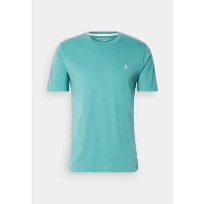 Image of Marc O&#039;Polo Short Sleeve LOGO Print Basic Tshirt, Men&#039;s, Size: Small, Eucalyptus