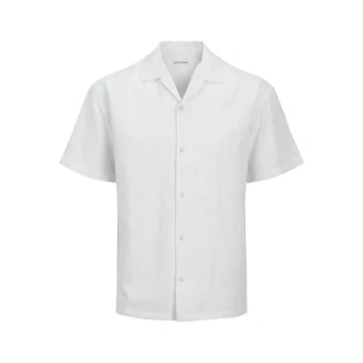 Image of Jack &amp; Jones Resort Shirt, Men&#039;s, Size: Medium, White