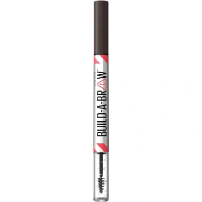 Image of Maybelline Build A Brow 2 Easy Steps Eye Pencil and Gel (Various Shades) Ash Brown