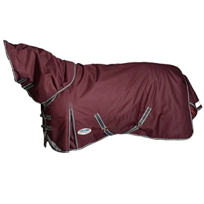 Image of Weatherbeeta ComFiTec Plus Dynamic II Detach A Neck Medium/Lite 100g Maroon/Grey/White