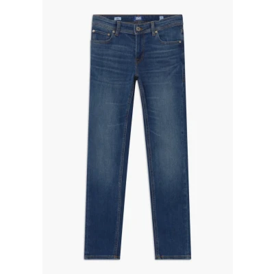 Image of Jack &amp; Jones Junior Jjiglenn Jjoriginal Slim fit jeans for kids, Size: 8y, Blue denim