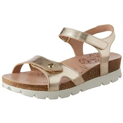 Image of Panama Jack Sulia Shine Sandals, Women&#039;s, Size: 9, Gold Leather