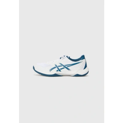 Image of Asics Rocket 12 Volleyball shoes, Men&#039;s, Size: 6, White/mako blue shoes