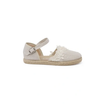 Image of Pisamonas Ceremonia Espadrilles for kids, Size: 7K, Beige Textile