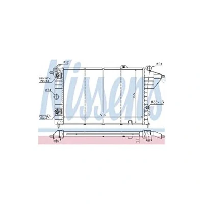 Image of Radiator, engine cooling NISSENS 630551