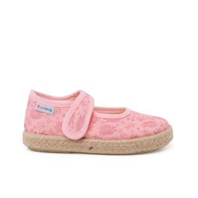 Image of Pisamonas Baby shoes for kids, Size: 4.5K/5K, Rosa viejo Textile