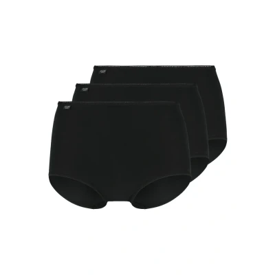 Image of Sloggi Women&#039;s Boxer Briefs, Opaque (Pack of 3), Black, 10