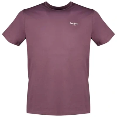 Image of Pepe Jeans Original Basic Tshirt, Men&#039;s, Size: XXL, Aubergine purple