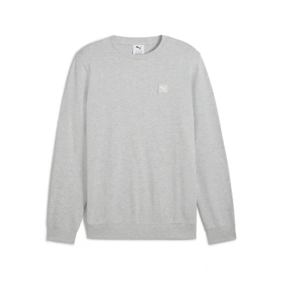 Image of Puma Elevated CREW Sweatshirt, Men&#039;s, Size: Small, Light gray heather
