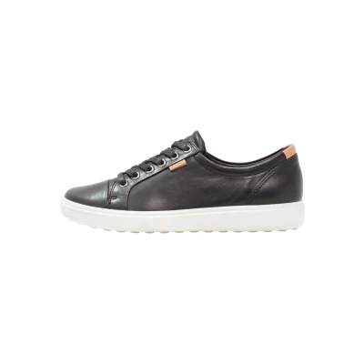 Image of ECCO SOFT 7 Trainers, Women&#039;s, Size: 2.5 3, Black Leather