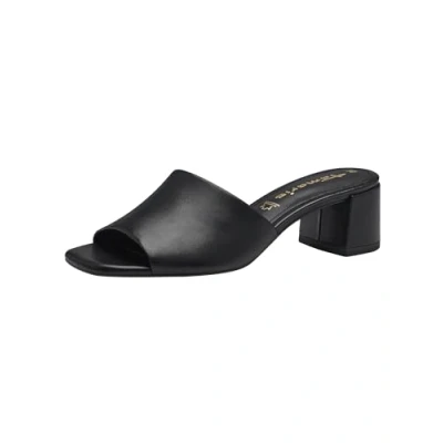 Image of Tamaris Heeled mules, Women&#039;s, Size: 5.5, Black Leather