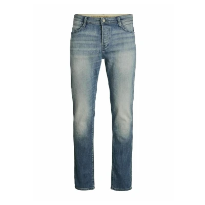 Image of Jack &amp; Jones Mike Jeans Tapered Fit, Men&#039;s, Size: 28, Blue denim