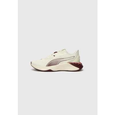Image of Puma Hybrid Floral Ribbon Training shoe, Women&#039;s, Size: 5, Off white/bordeaux shoes