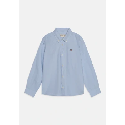Image of GANT Shield Oxford Unisex Buttondown blouse for kids, Size: 5 6y, Capri blue