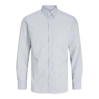 Image of Jack &amp; Jones Jjjoe Print Shirt Formal shirt, Men&#039;s, Size: Small, Medieval blue