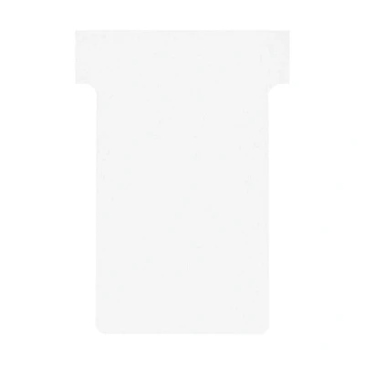 Image of Nobo T Card Planning Cards, White, Size 2, Pack Of 100 Re Fills, Office Wall Planner System, 2002002