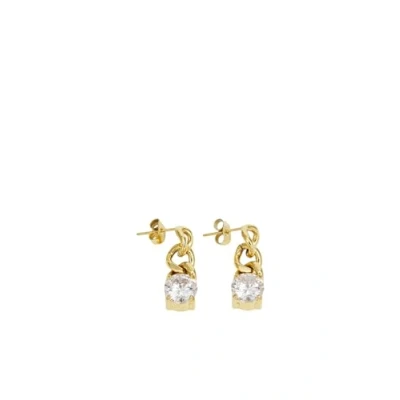 Image of LIU JO Earrings Essential goldcoloured/white, Women&#039;s, Size: One Size, Gold coloured/white
