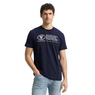 Image of TOM TAILOR Men&#039;s T Shirt, 10668 Sky Captain Blue, S