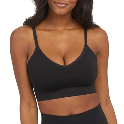 Image of Spanx Ecocare Everyday Shaping Longline Bustier, Women&#039;s, Size: 24 26, Very black