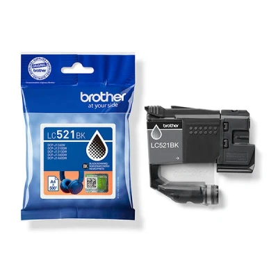 Image of Brother LC521BK Original Ink Cartridge Black