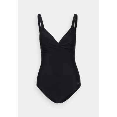 Image of Speedo Womens Shaping Cross KNOT Swimsuit, Women&#039;s, Size: 32, Black
