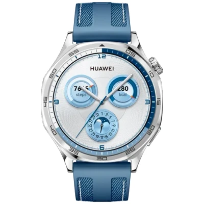 Image of Huawei Watch GT 5 46mm Silver (Blue Fabric Strap)